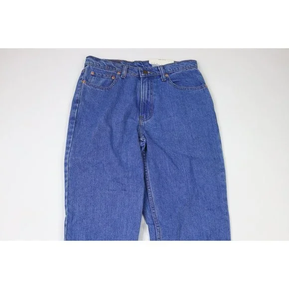 NOS Vintage 90s Streetwear Mens 30x32 Straight Leg Denim Jeans Pants Blue Cotton